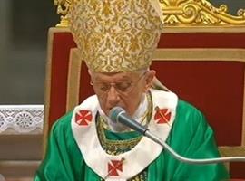 Homilie Benedikta XVI.: Mnozí potřebují nové setkání s Kristem 